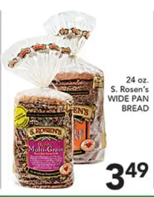 Pete's Fresh Market 24 oz. S. Rosen's WIDE PAN BREAD offer