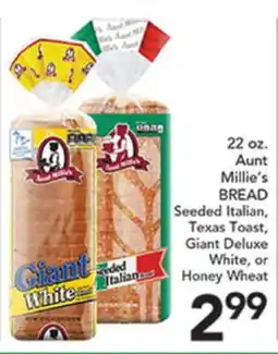 Pete's Fresh Market 22 oz. Aunt Millie's BREAD offer