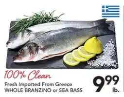 Pete's Fresh Market WHOLE BRANZINO or SEA BASS offer
