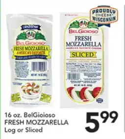 Pete's Fresh Market 16 oz. BelGioioso FRESH MOZZARELLA Log or Sliced offer