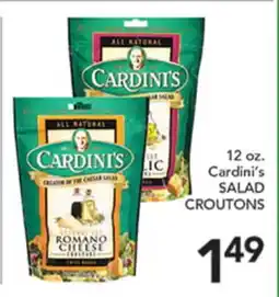 Pete's Fresh Market 12 oz. Cardini's SALAD CROUTONS offer