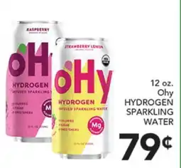 Pete's Fresh Market 12 oz. Ohy HYDROGEN INFUSED SPARKLING WATER offer
