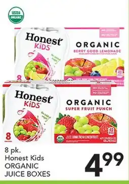 Pete's Fresh Market 8 pk. Honest Kids ORGANIC JUICE BOXES offer