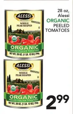Pete's Fresh Market 28 oz, Alessi ORGANIC PEELED TOMATOES offer