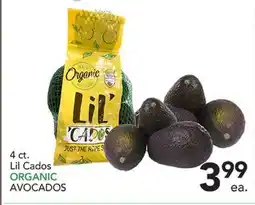 Pete's Fresh Market 4 ct. Lil Cados ORGANIC AVOCADOS offer