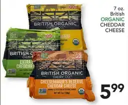 Pete's Fresh Market 7 oz. British ORGANIC CHEDDAR CHEESE offer
