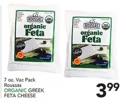 Pete's Fresh Market Roussas ORGANIC GREEK FETA CHEESE offer