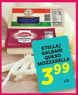 El Paso Grande STELLA GALBANI QUESO MOZZARELLA offer
