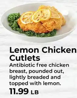 Sunset Foods Lemon Chicken Cutlets offer