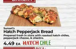 Sunset Foods Sunset's Hatch Pepperjack Bread offer