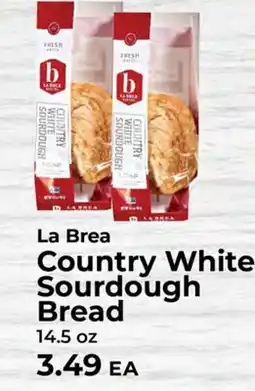 Sunset Foods La Brea Country White Sourdough Bread offer