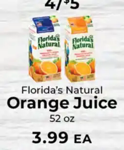 Sunset Foods Florida's Natural Orange Juice offer