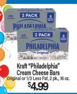 Angelo Caputo's Fresh Market Kraft Philadelphia Cream Cheese Bars offer