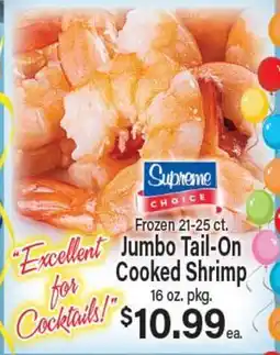 Angelo Caputo's Fresh Market Jumbo Tail-On Cooked Shrimp offer