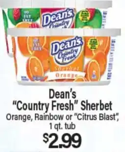 Angelo Caputo's Fresh Market Dean's Country Fresh Sherbet offer