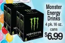 Angelo Caputo's Fresh Market Monster Energy Drinks offer