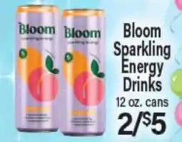 Angelo Caputo's Fresh Market Bloom Sparkling Energy Drinks offer
