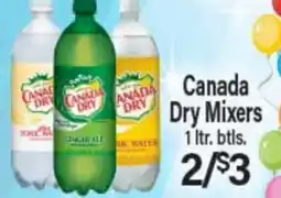 Angelo Caputo's Fresh Market Canada Dry Mixers offer