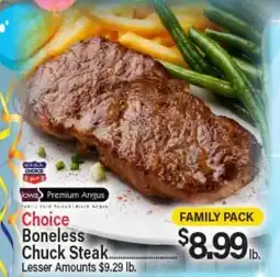 Angelo Caputo's Fresh Market Choice Boneless Chuck Steak offer