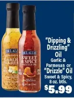Angelo Caputo's Fresh Market Garlic & Parmesan or Sweet & Spicy Drizzle Oil offer