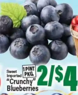 Angelo Caputo's Fresh Market Sweet Imported Crunchy Blueberries offer