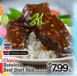 Angelo Caputo's Fresh Market Choice Boneless Beef Short Ribs offer