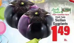 Angelo Caputo's Fresh Market Fresh Tasty Sicilian Eggplants offer