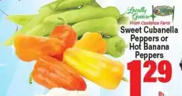 Angelo Caputo's Fresh Market Sweet Cubanella Peppers or Hot Banana Peppers offer