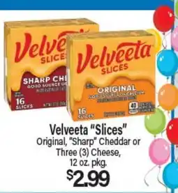 Angelo Caputo's Fresh Market Velveeta Slices Original, Sharp Cheddar or Three Cheese offer
