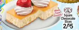 Angelo Caputo's Fresh Market Square Cheesecake Slices offer