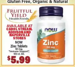 Angelo Caputo's Fresh Market NOW Zinc Tablets offer