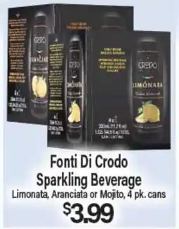 Angelo Caputo's Fresh Market Fonti Di Crodo Sparkling Beverage offer