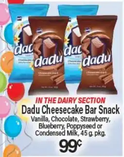 Angelo Caputo's Fresh Market Dadu Cheesecake Bar Snack offer