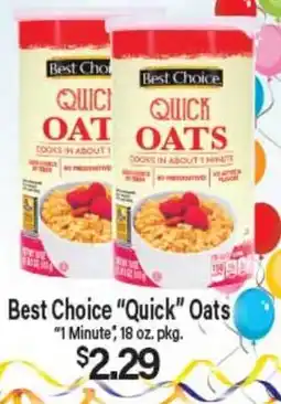 Angelo Caputo's Fresh Market Best Choice Quick Oats offer