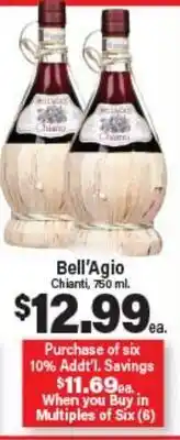 Angelo Caputo's Fresh Market Bell'Agio Chianti offer