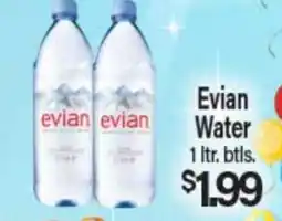 Angelo Caputo's Fresh Market Evian Water offer