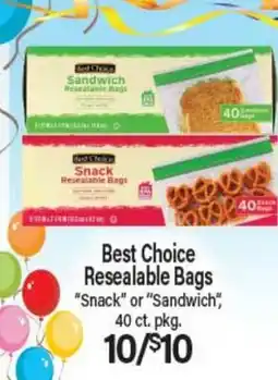 Angelo Caputo's Fresh Market Best Choice Resealable Bags offer