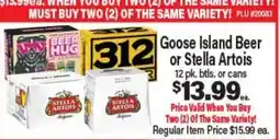 Angelo Caputo's Fresh Market Goose Island Beer or Stella Artois offer