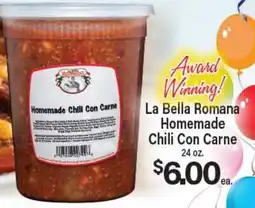 Angelo Caputo's Fresh Market La Bella Romana Homemade Chili Con Carne offer