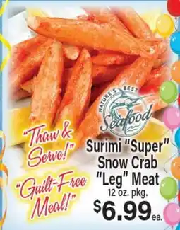 Angelo Caputo's Fresh Market Surimi Super Snow Crab Leg Meat offer