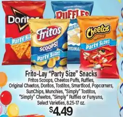 Angelo Caputo's Fresh Market Frito-Lay Party Size Snacks offer