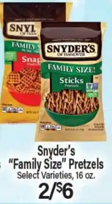Angelo Caputo's Fresh Market Snyder's Family Size Pretzels offer
