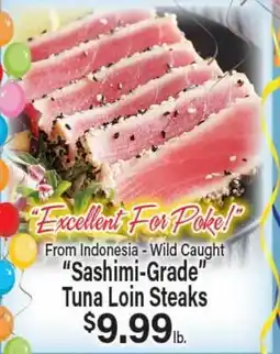 Angelo Caputo's Fresh Market From Indonesia - Wild Caught Sashimi-Grade Tuna Loin Steaks offer