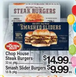 Angelo Caputo's Fresh Market Chop House Steak Burgers Smash Slider Burgers offer