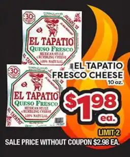 Torres Supermercado EL TAPATIO FRESCO CHEESE offer
