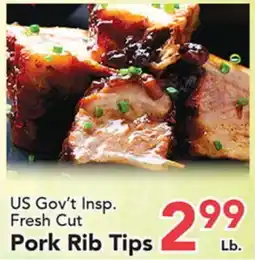 Eurofresh Market US Gov't Insp. Fresh Cut Pork Rib Tips offer