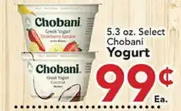Eurofresh Market 5.3 oz. Select Chobani Yogurt offer