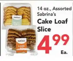 Eurofresh Market Sabrina's Cake Loaf Slices offer