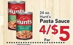 Eurofresh Market 24 oz. Hunt's Pasta Sauce offer