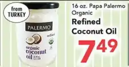 Eurofresh Market 16 oz. Papa Palermo Organic Refined Coconut Oil offer